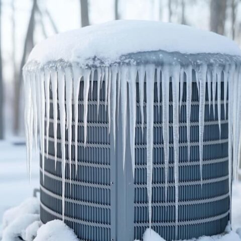 Frozen Heat Pump Unit