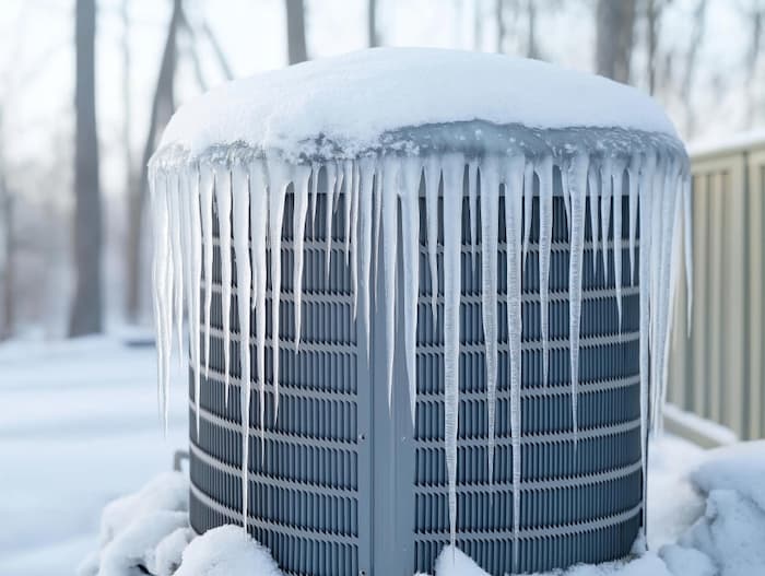 Frozen Heat Pump Unit